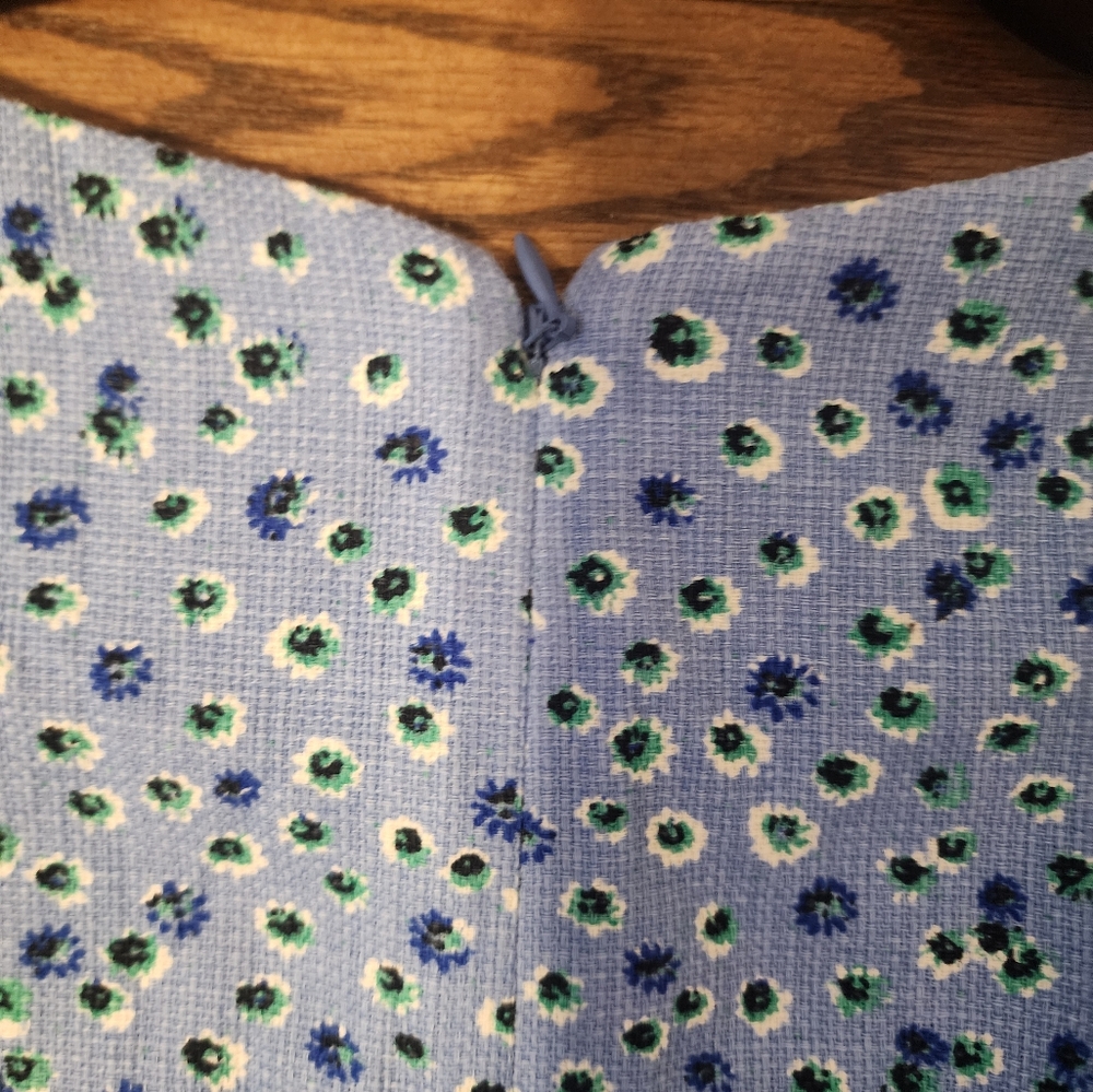 J. Crew Factory Blue Floral Mini Dress - Picture 2 of 6